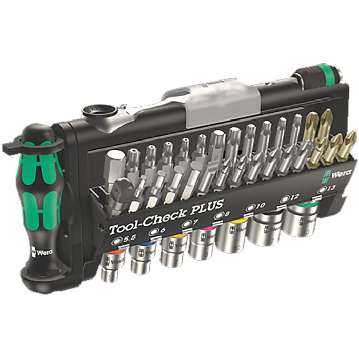 WERA TOOL-CHECK MINI BIT RATCHET SET (39 Piece) - Brighton Tools