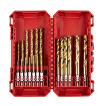 RED HEX HSS IMPACT RATED METAL DRILL BIT SET (19 PIECE) RED HEX HSS IMPACT RATED METAL DRILL BIT SET (19 PIECE)