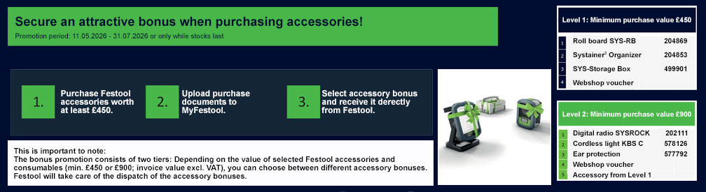 Festool Accessory Bonus