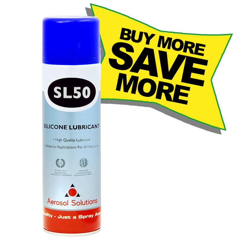 AEROSOLS & LUBRICANTS SL50 SILICONE SPRAY (500ml) - Brighton Tools