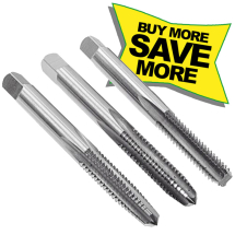 10.0 x 1.5 METRIC COARSE TAP SET (LEAD, SECOND & BOTTOM TAPERS) 10.0 x 1.5 METRIC COARSE TAP SET (LEAD, SECOND & BOTTOM TAPERS)