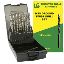 BRIGHTON TOOLS HSS GROUND DRILL SETS (19 Piece) BRIGHTON TOOLS HSS GROUND DRILL SETS (19 Piece)