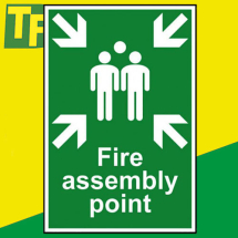 200 x 300mm FIRE EXIT(TEXT ONLY) - PVC