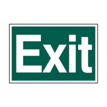 200 x 300mm EXIT (TEXT ONLY) - PVC