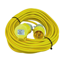 14m x 1.5mm 16a 110v EXTENSION LEAD YELLOW