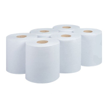 195mm x 150m 2 PLY WHITE ROLL (6 Pack)