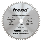 TREND CRAFTPRO 305mm x 30Ø x 64T CROSSCUT TCT SAW BLADE (CSB/CC30564) TREND CRAFTPRO 305mm x 30Ø x 64T CROSSCUT TCT SAW BLADE (CSB/CC30564)